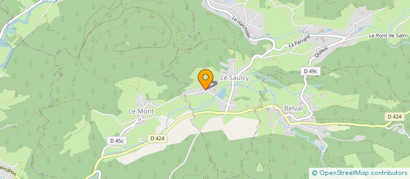 localisation de l'entreprise ASSOCIATION FONCIERE PASTORALE AUTORISEE DE LA MOTELOTTE à LE SAULCY