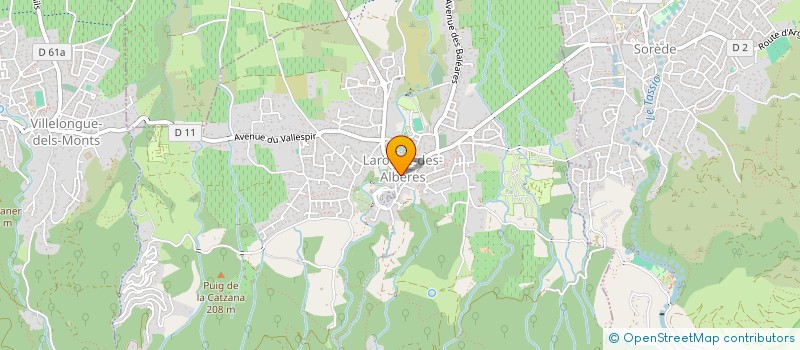 localisation de l'entreprise ASSOCIATION FONCIERE PASTORALE AUTORISEE DE LAROQUE-DES-ALBERES  LAROQUE-DES-ALBERES