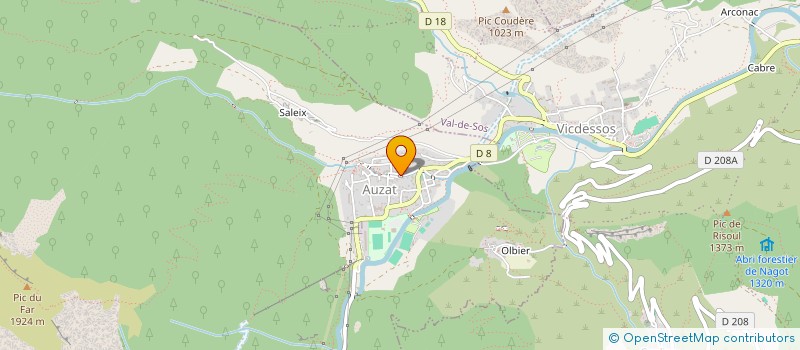 localisation de l'entreprise ASSOCIATION FONCIERE PASTORALE AUZAT OLBIER à AUZAT