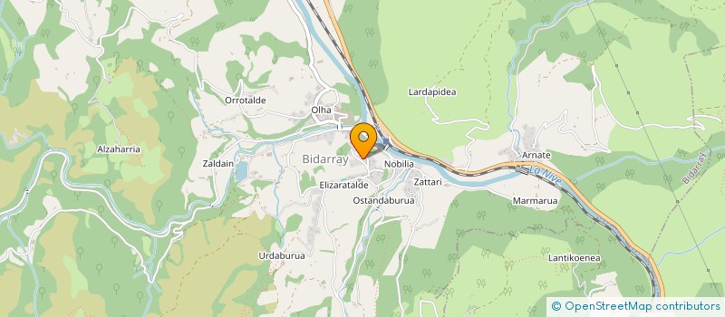 localisation de l'entreprise ASSOCIATION FONCIERE PASTORALE D HIRU-MENDI  BIDARRAY