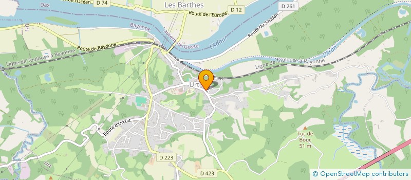 localisation de l'entreprise ASSOCIATION FONCIERE PASTORALE D'URSUYA  MACAYE