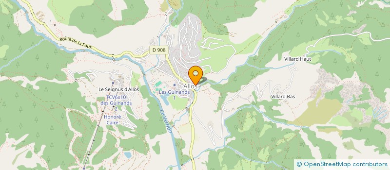 localisation de l'entreprise ASSOCIATION FONCIERE PASTORALE LIBRE VALPLANE  ALLOS