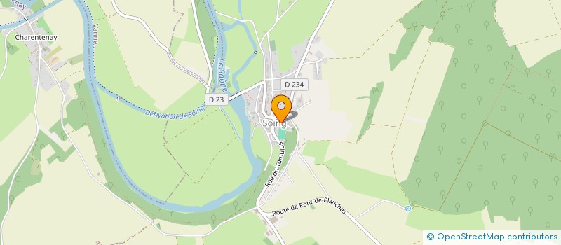 localisation de l'entreprise ASSOCIATION FONCIERE REMEMBREMENT CUBRY LES SOING  SOING-CUBRY-CHARENTENAY