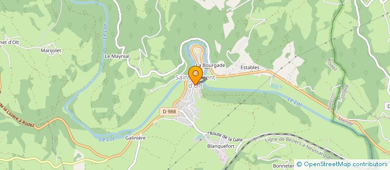 localisation de l'entreprise ASSOCIATION FONCIERE REMEMBREMENT DE à CAMPAGNAC
