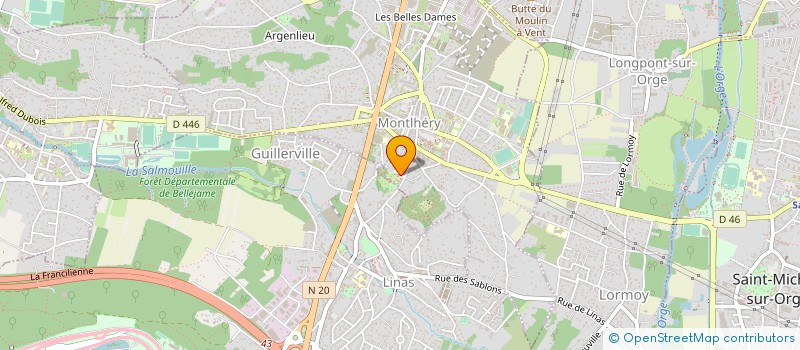 localisation de l'entreprise ASSOCIATION FONCIERE URBAINE AUTORISEE DE REMEMBREMENT DE LA PLAINE à MONTLHERY