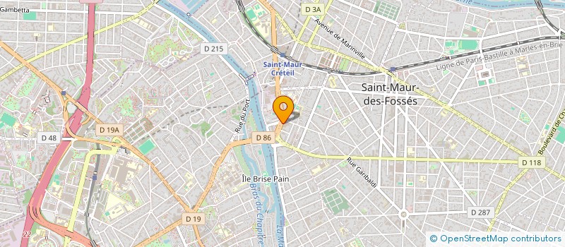 localisation de l'entreprise ASSOCIATION FONCIERE URBAINE LA CITE VERTE à SAINT-MAUR-DES-FOSSES