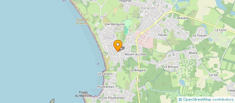 localisation de l'entreprise ASSOCIATION FONCIERE URBAINE LIBRE AFUL DU MOULIN  PENESTIN