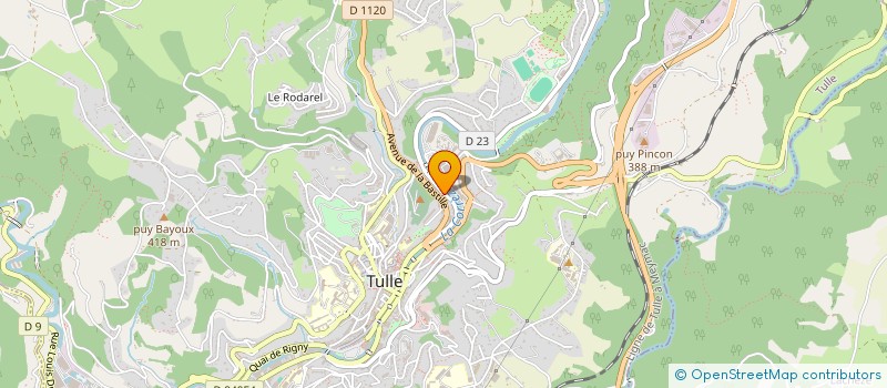 localisation de l'entreprise ASSOCIATION FONCIERE URBAINE LIBRE CITEA TULLE  TULLE