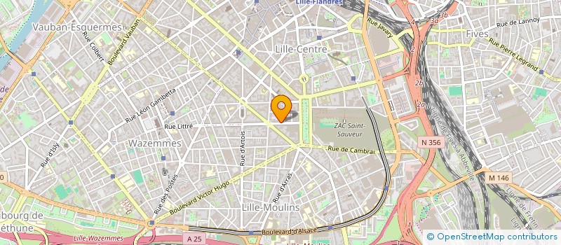 localisation de l'entreprise ASSOCIATION FONCIERE URBAINE LIBRE DU 13 RUE GOSSELET à LILLE