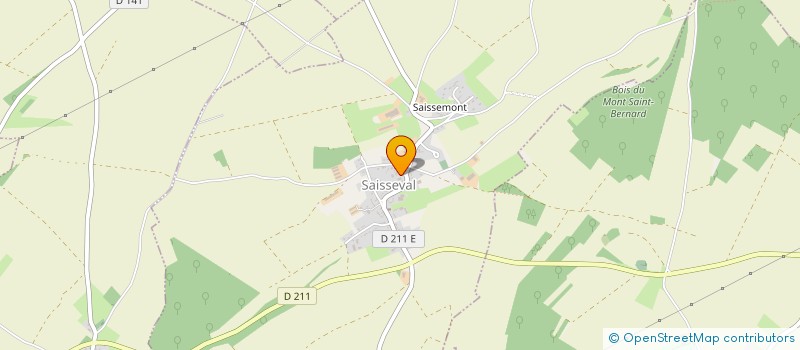 localisation de l'entreprise ASSOCIATION FONCIERE URBAINE LIBRE DU BOIS DE QUESNEL  SAISSEVAL