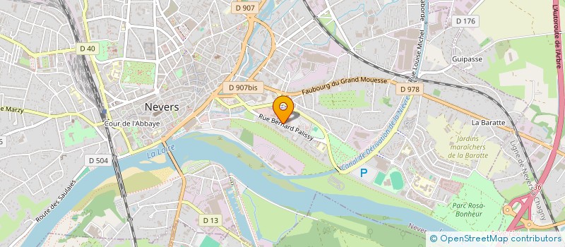 localisation de l'entreprise ASSOCIATION FONCIERE URBAINE LIBRE DU CENTRE COMMERCIAL HYPERMARCHE DE NEVERS à NEVERS