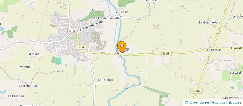 localisation de l'entreprise ASSOCIATION FONCIERE URBAINE LIBRE DU LOGEO  MORDELLES