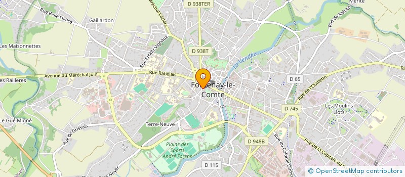 localisation de l'entreprise ASSOCIATION FONCIERE URBAINE LIBRE DU PUITS SAINT MARTIN à FONTENAY-LE-COMTE