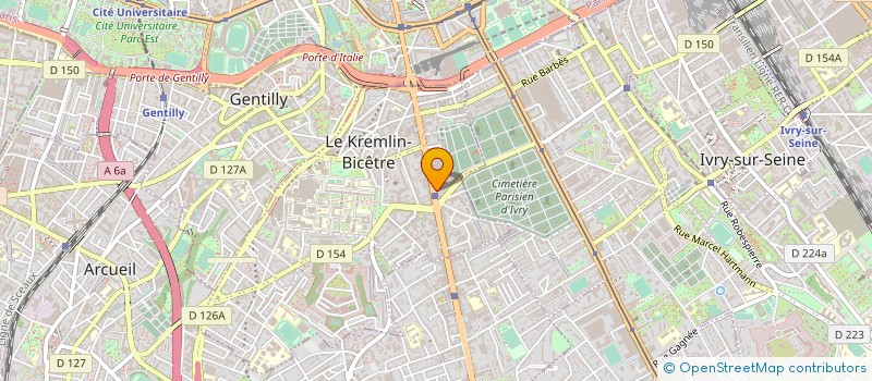 localisation de l'entreprise ASSOCIATION FONCIERE URBAINE LIBRE LE CORMIER A MASSY  LE KREMLIN-BICETRE