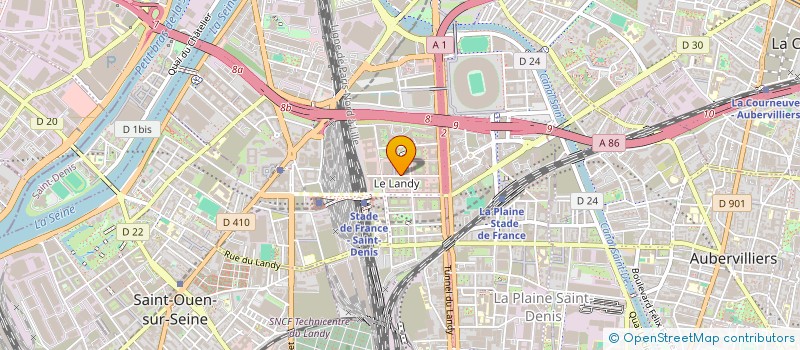 localisation de l'entreprise ASSOCIATION FONCIERE URBAINE LIBRE LENDIT LUMIERE à SAINT-DENIS