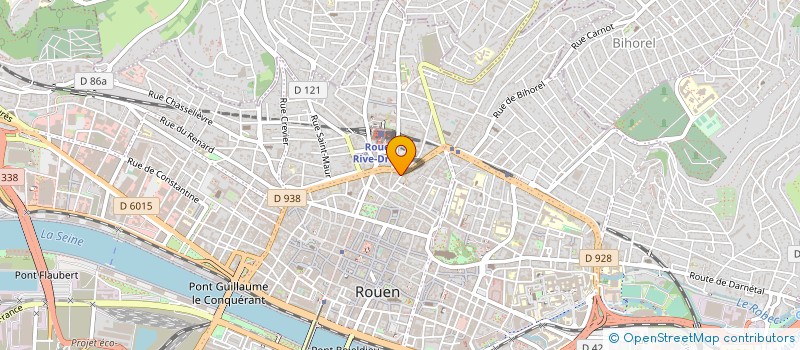 localisation de l'entreprise ASSOCIATION FONCIERE URBAINE LIBRE RUE DE LA POTERIE à ROUEN