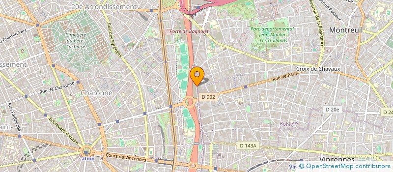 localisation de l'entreprise ASSOCIATION FONCIERE URBAINE LIBRE VARLIN LEMIERRE à BAGNOLET