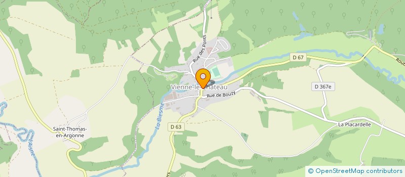 localisation de l'entreprise ASSOCIATION FONCIERE VIENNE-LE-CHATEAU  VIENNE-LE-CHATEAU