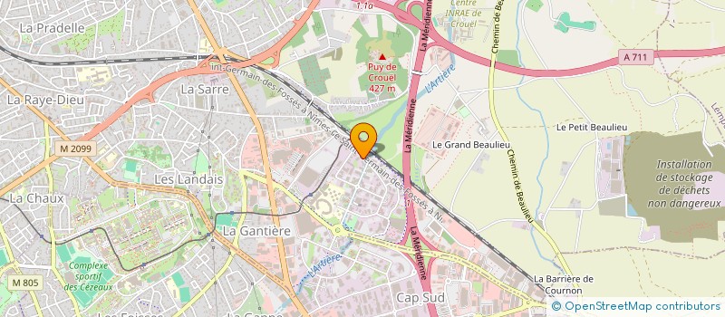 localisation de l'entreprise ASSOCIATION FONCIEREURBAINE LIBRE LES PRADEAUX  CLERMONT-FERRAND