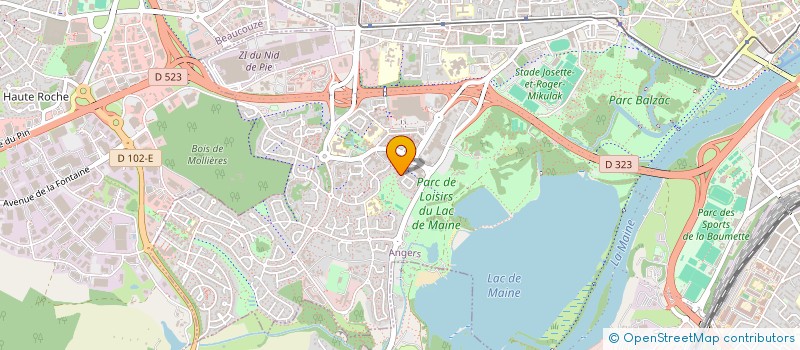localisation de l'entreprise ASSOCIATION FONDS DE PARTICIPATION DES HABITANTS DU LAC DE MAINE à ANGERS