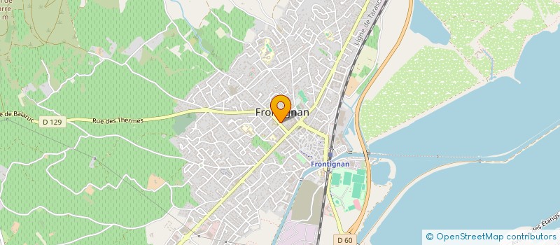 localisation de l'entreprise ASSOCIATION FOOT EN SALLE à FRONTIGNAN