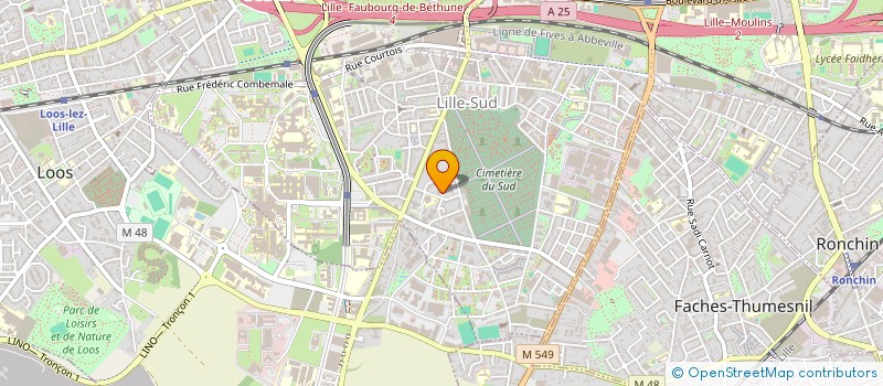 localisation de l'entreprise ASSOCIATION FOOT SOLIDAIRE DE GUINEE à LILLE