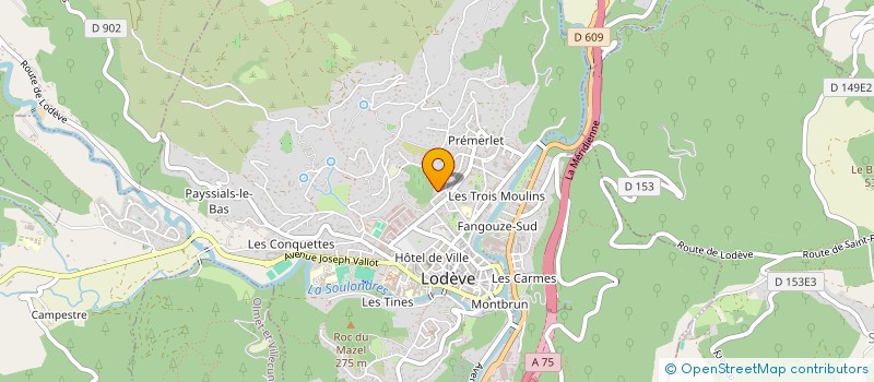 localisation de l'entreprise ASSOCIATION FOOTBALISTIQUE LODEVE LE CAYLAR à LODEVE