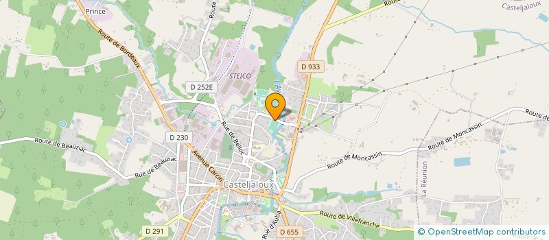 localisation de l'entreprise ASSOCIATION FOOTBALL CLUB CASTELJALOUX  CASTELJALOUX