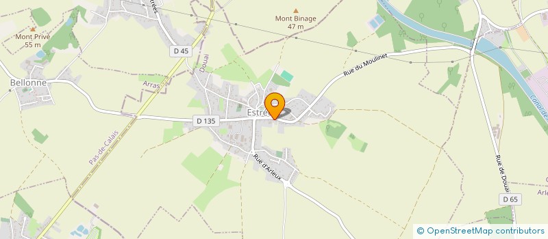 localisation de l'entreprise ASSOCIATION FOOTBALL CLUB ESTRESIEN  ESTREES