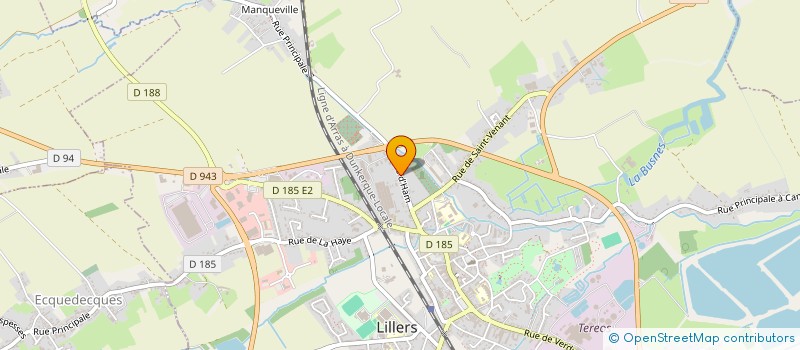 localisation de l'entreprise ASSOCIATION FOOTBALL CLUB LOISIRS DU LIEBAUT BETHUNE  LILLERS