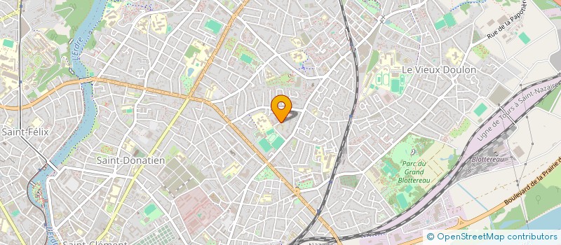 localisation de l'entreprise ASSOCIATION FOOTBALL CLUB TOUTES AIDES à NANTES