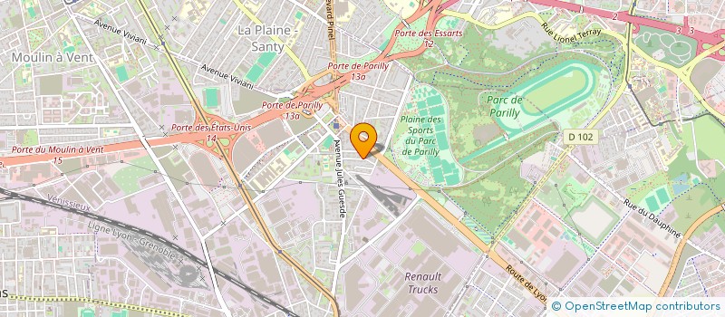 localisation de l'entreprise ASSOCIATION FOOTBALL LEGENDE  VENISSIEUX