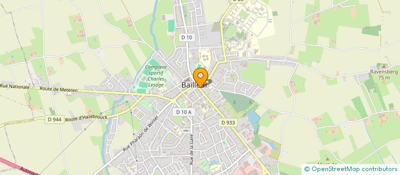 localisation de l'entreprise ASSOCIATION FOOTBALL LOISIR BAILLEUL à BAILLEUL