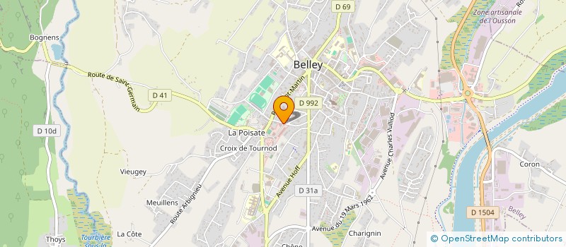 localisation de l'entreprise ASSOCIATION FORCE ALPINE  BELLEY