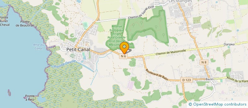 localisation de l'entreprise ASSOCIATION FORCE SOCIALE à PETIT-CANAL