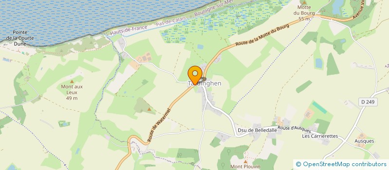 localisation de l'entreprise ASSOCIATION FORCEE WATERINGUES HUITIEME SECTION  TARDINGHEN