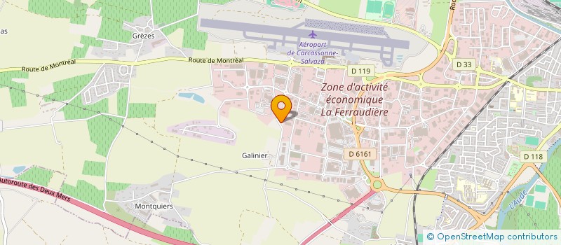localisation de l'entreprise ASSOCIATION FORESTIERE DE L'AUDE à CARCASSONNE