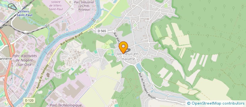 localisation de l'entreprise ASSOCIATION FORET D'HALATTE  VERNEUIL-EN-HALATTE