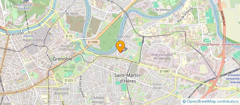 localisation de l'entreprise ASSOCIATION FORGUETTE-MINOTE  GRENOBLE