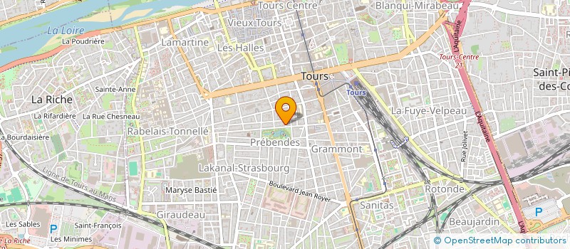 localisation de l'entreprise ASSOCIATION FORMAT A3I à TOURS