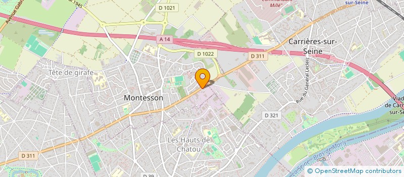 localisation de l'entreprise ASSOCIATION FORMATION AUX RESEAUX CABLES  MONTESSON