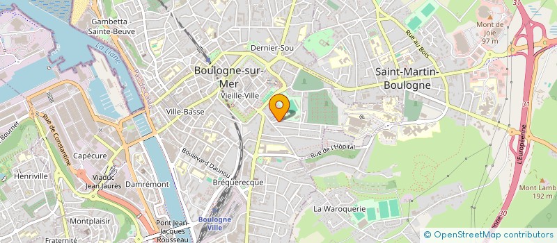 localisation de l'entreprise ASSOCIATION FORMATION CONSEIL à BOULOGNE-SUR-MER