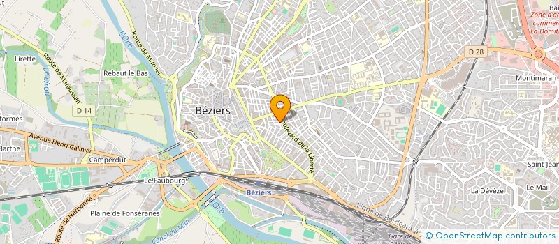 localisation de l'entreprise ASSOCIATION FORMATION D'ANIMATEURS DE GROUPES D'ANALYSE DE PRATIQUES PROFESSIONNELLES (AFAGAPP)  BEZIERS