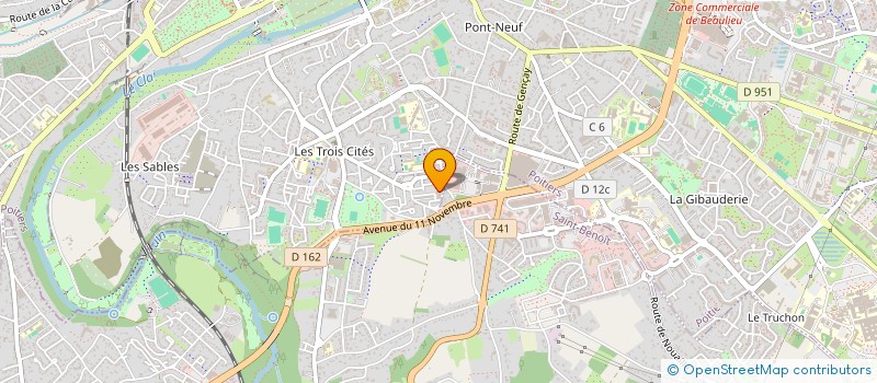 localisation de l'entreprise ASSOCIATION FORMATION EMPLOI à POITIERS