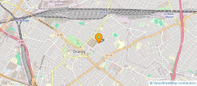 localisation de l'entreprise ASSOCIATION FORMATION GESTION DEVELOPPEMENT STRUCTURE D ACCUEIL PETITE ENFANCE à DRANCY
