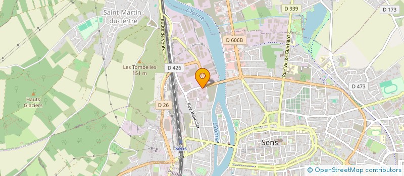 localisation de l'entreprise ASSOCIATION FORMATION INCENDIE SECURITE à SENS