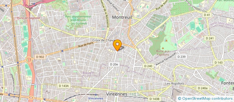 localisation de l'entreprise ASSOCIATION FORMATION INSERTION DES PROFESSIONS D'AUXILLIAIRE DE VIE à MONTREUIL