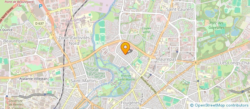 localisation de l'entreprise ASSOCIATION FORMATION QUALITE à RENNES