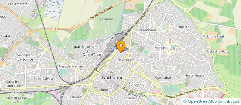 localisation de l'entreprise ASSOCIATION FORMATIONS à NARBONNE