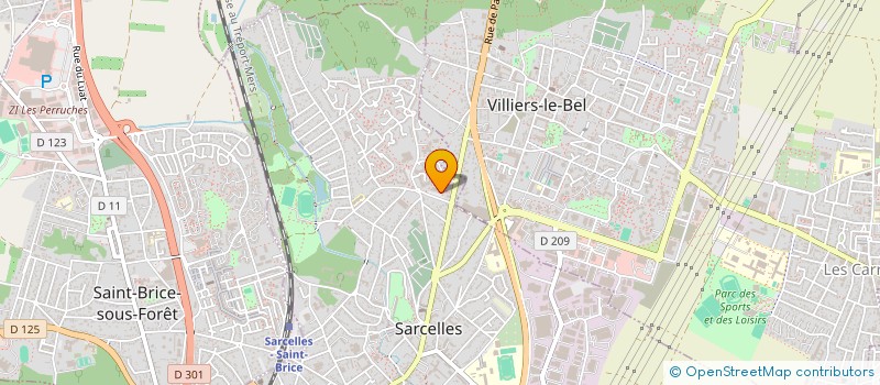 localisation de l'entreprise ASSOCIATION FORMATIONS ET METHODES  SARCELLES